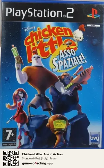 Chicken Little: Ace in Action PlayStation 2, Italy box front