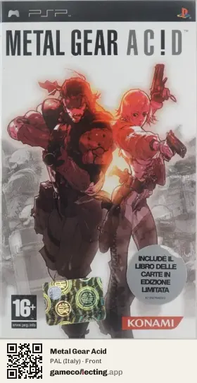 Metal Gear Acid PlayStation Portable, Italy box front