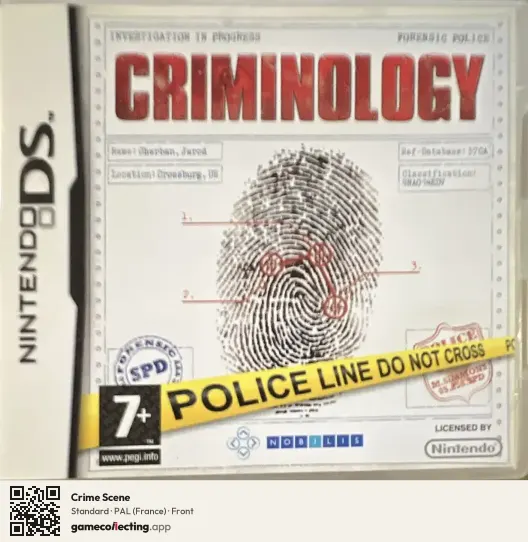 Crime Scene Nintendo DS, France box front