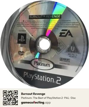 Burnout Revenge PlayStation 2, PAL disc