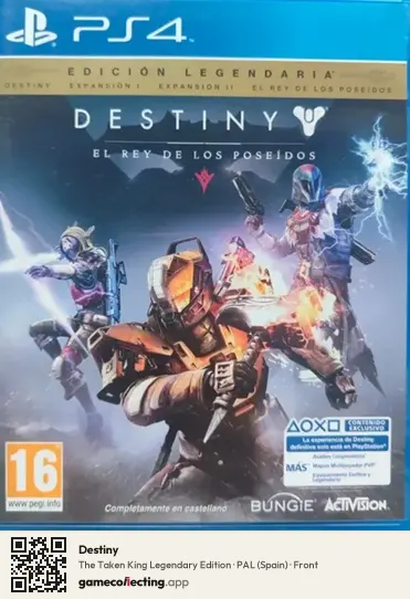 Destiny PlayStation 4, Spain box front