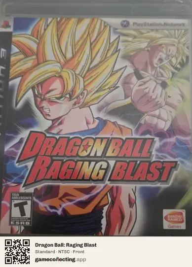 Dragon Ball: Raging Blast PlayStation 3, NTSC box front