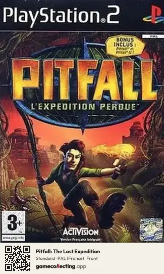 Pitfall: The Lost Expedition PlayStation 2, France box front