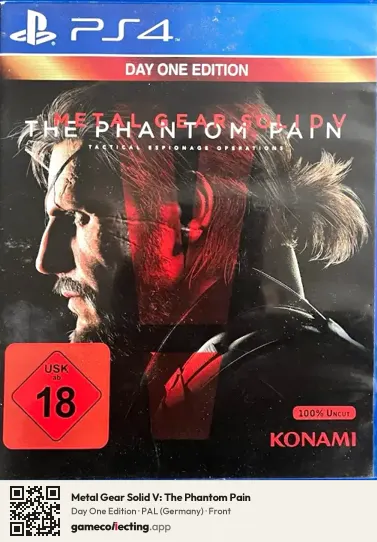 Metal Gear Solid V: The Phantom Pain PlayStation 4, Germany box front