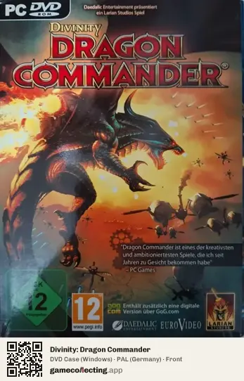 Divinity: Dragon Commander Computer, Germany box front