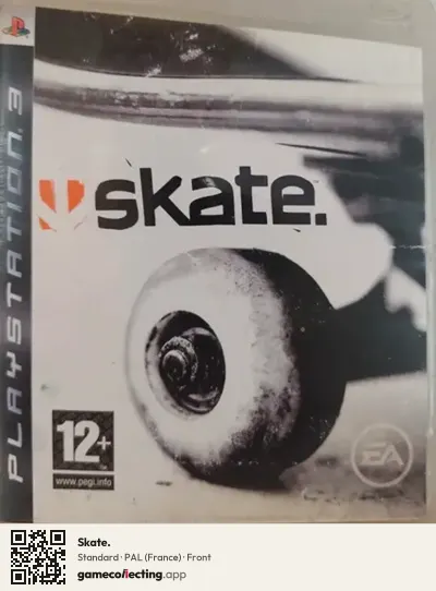 Skate. PlayStation 3, France box front
