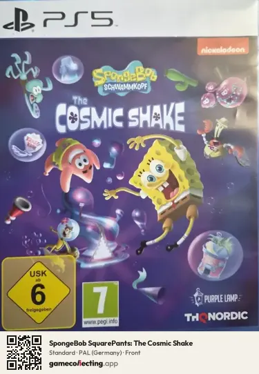 SpongeBob SquarePants: The Cosmic Shake PlayStation 5, Germany box front