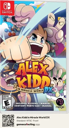 Alex Kidd in Miracle World DX Nintendo Switch, NTSC box front