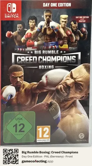 Big Rumble Boxing: Creed Champions Nintendo Switch, Germany box front