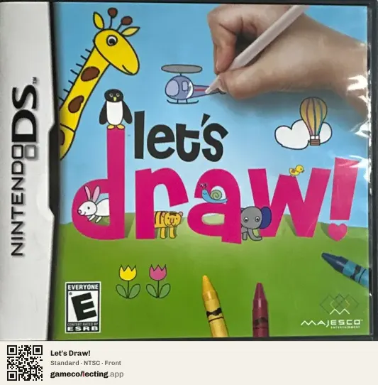Let's Draw! Nintendo DS, NTSC box front