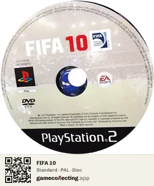 FIFA 10 PlayStation 2, PAL disc
