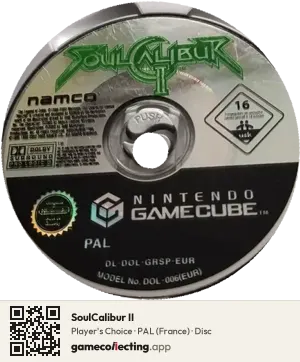 SoulCalibur II Nintendo GameCube, PAL disc
