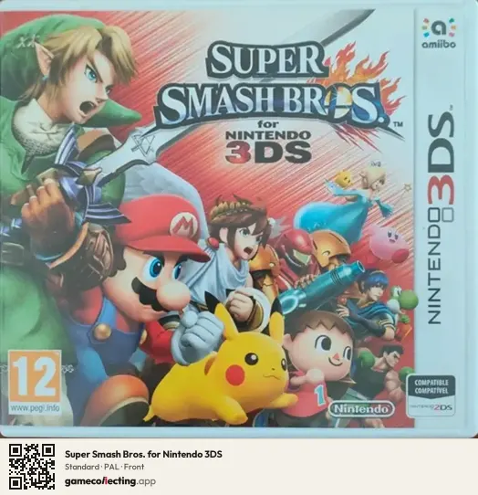 Super Smash Bros. for Nintendo 3DS Nintendo 3DS, PAL box front