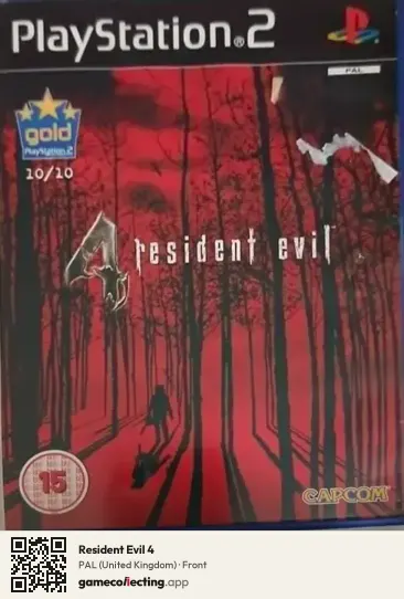 Resident Evil 4 PlayStation 2, United Kingdom box front