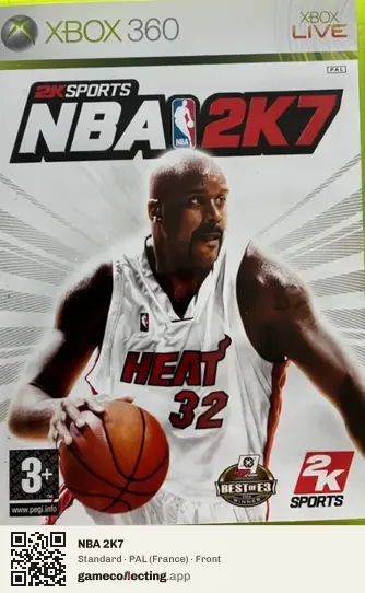 NBA 2K7 Xbox 360, France box front