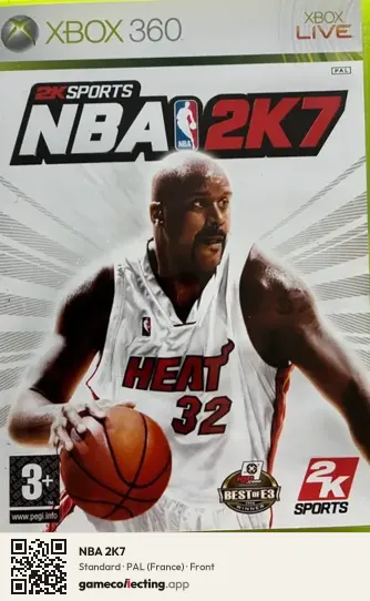 NBA 2K7 Xbox 360, France box front