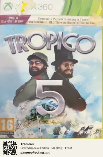 Tropico 5 Xbox 360, Italy box front