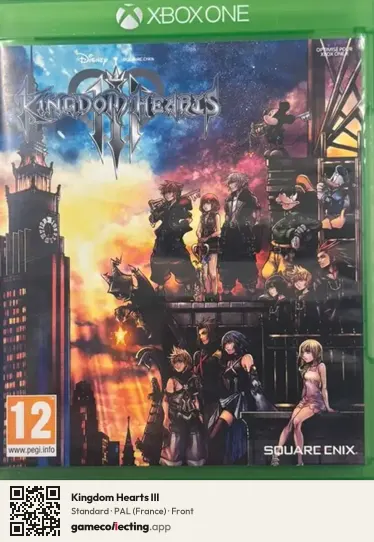 Kingdom Hearts III Xbox One, France box front
