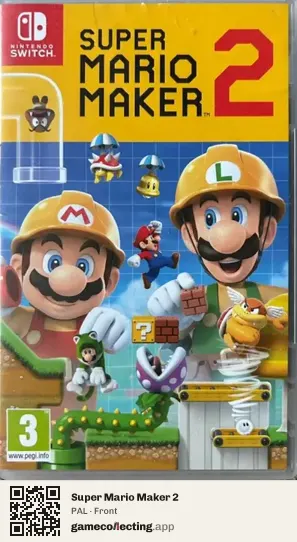 Super Mario Maker 2 Nintendo Switch, PAL box front
