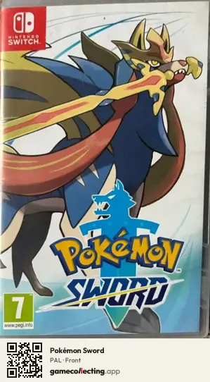 Pokémon Sword Nintendo Switch, PAL box front