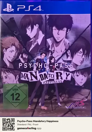 Psycho-Pass: Mandatory Happiness PlayStation 4, PAL box front