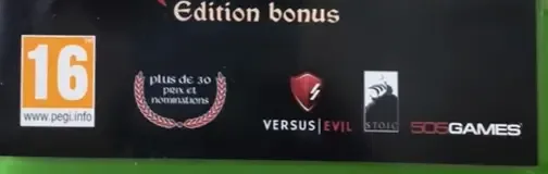 The Banner Saga Trilogy, the PEGI square on its front