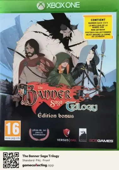 The Banner Saga Trilogy Xbox One, PAL box front