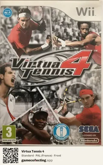 Virtua Tennis 4 Nintendo Wii, France box front