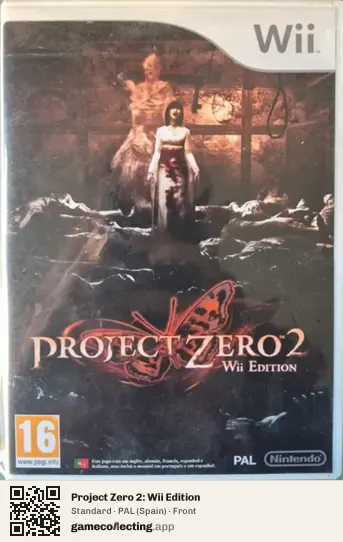 Project Zero 2: Wii Edition Nintendo Wii, Spain box front