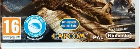 Monster Hunter Tri, the PEGI square on its front