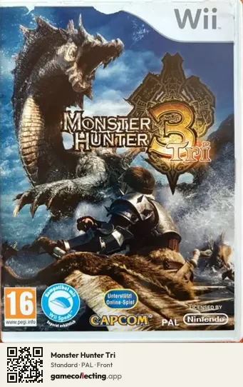 Monster Hunter Tri Nintendo Wii, PAL box front