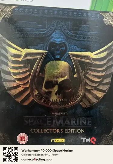 Warhammer 40,000: Space Marine Xbox 360, PAL box front