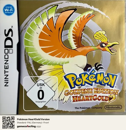 Pokémon HeartGold Version Nintendo DS, Germany box front