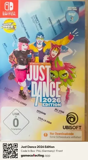 Just Dance 2026 Edition Nintendo Switch, Germany box front