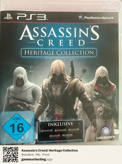 Assassin's Creed: Heritage Collection PlayStation 3, PAL box front