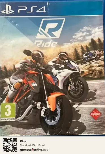 Ride PlayStation 4, PAL box front