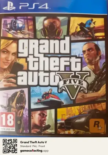 Grand Theft Auto V PlayStation 4, PAL box front