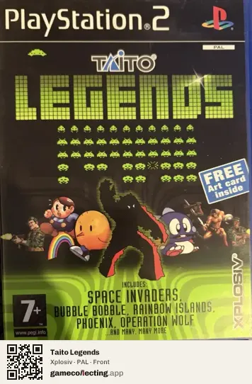 Taito Legends PlayStation 2, PAL box front