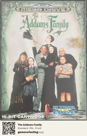 The Addams Family Sega Mega Drive / Genesis, PAL box front