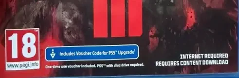 Call of Duty: Modern Warfare III, the PEGI square on its front
