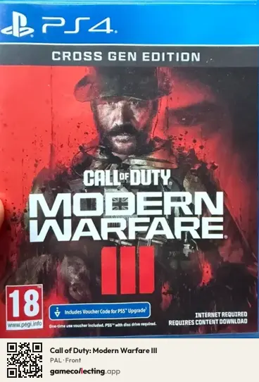 Call of Duty: Modern Warfare III PlayStation 4, PAL box front