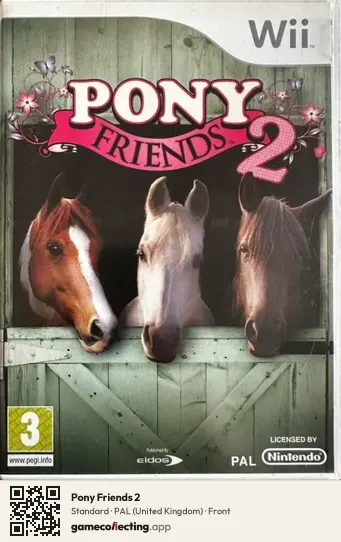 Pony Friends 2 Nintendo Wii, United Kingdom box front