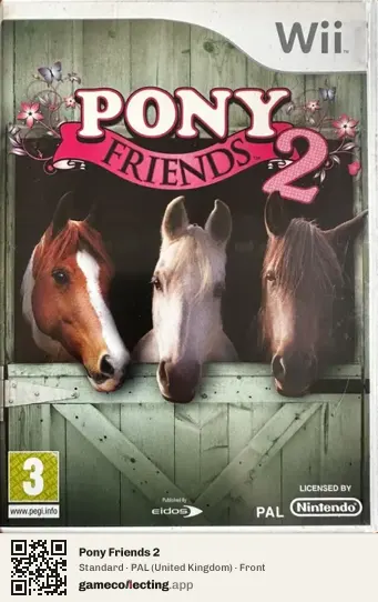 Pony Friends 2 Nintendo Wii, United Kingdom box front