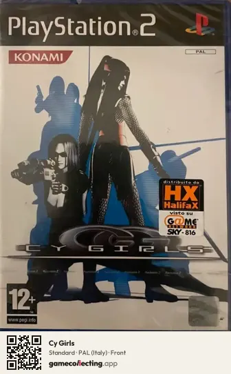 Cy Girls PlayStation 2, Italy box front