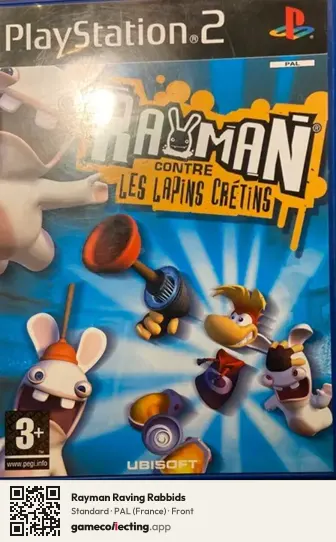 Rayman Raving Rabbids PlayStation 2, France box front