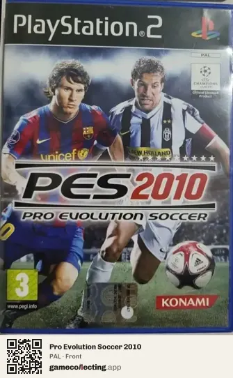 Pro Evolution Soccer 2010 PlayStation 2, PAL box front