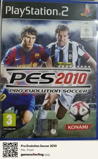 Pro Evolution Soccer 2010 PlayStation 2, PAL box front