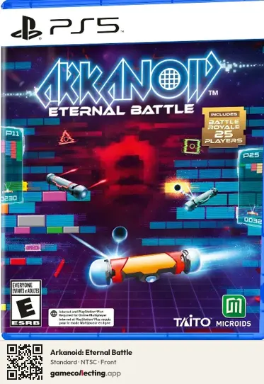 Arkanoid: Eternal Battle PlayStation 5, NTSC box front
