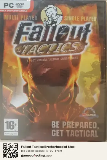 Fallout Tactics: Brotherhood of Steel Computer, NTSC box front
