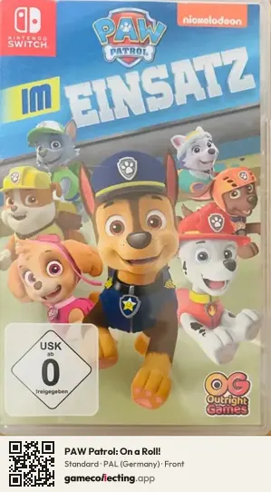 PAW Patrol: On a Roll! Nintendo Switch, Germany box front